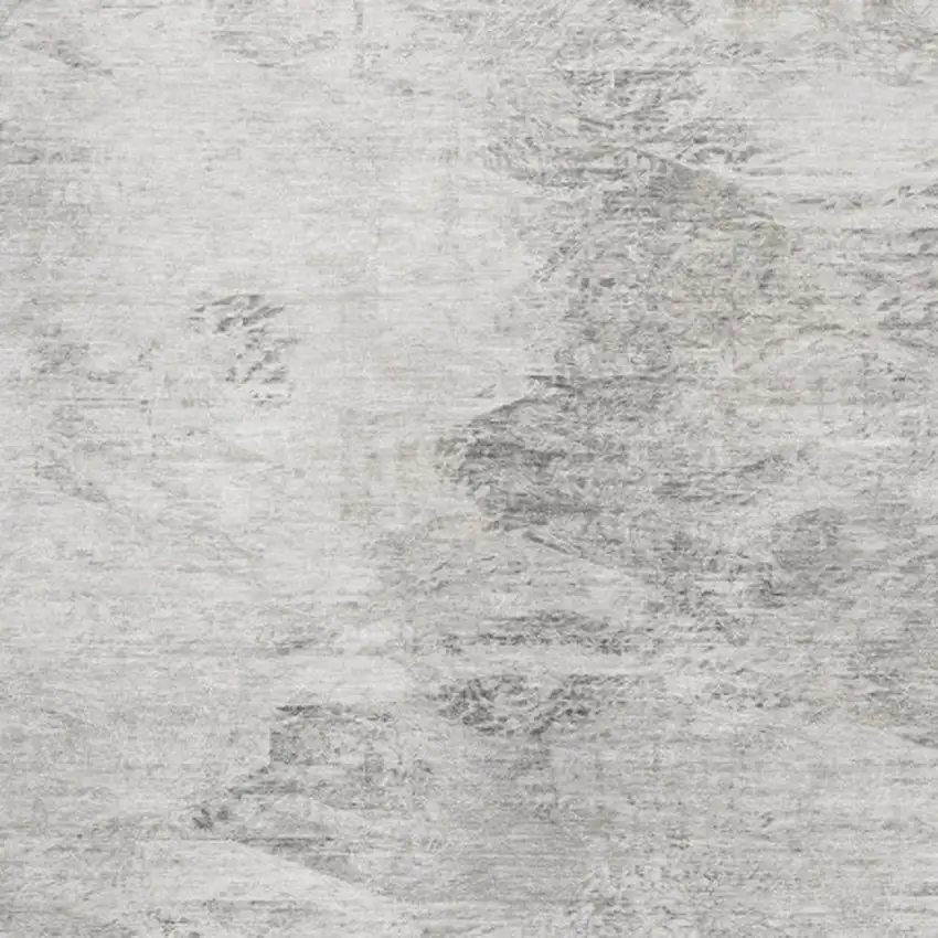 Silver And Gray Abstract Washable Area Rug With UV Protection Photo 3