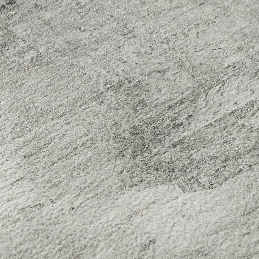 Silver And Gray Abstract Washable Area Rug With UV Protection Photo 9