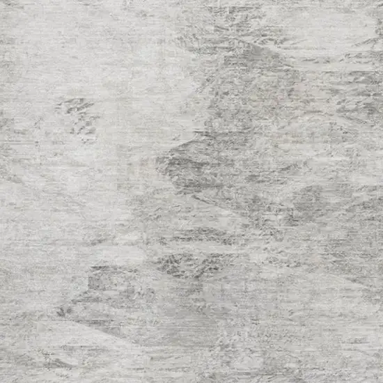 Silver And Gray Abstract Washable Area Rug With UV Protection Photo 3