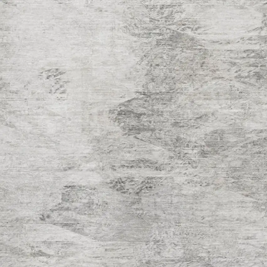 Silver And Gray Abstract Washable Area Rug With UV Protection Photo 3