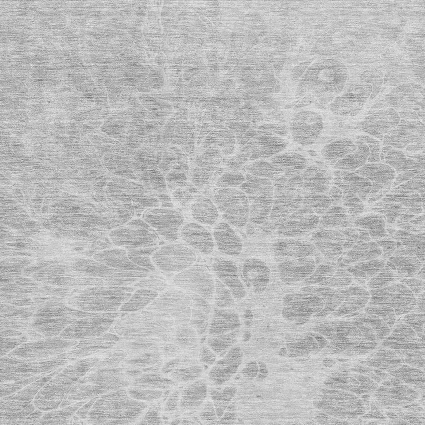 Silver And Gray Abstract Washable Area Rug With UV Protection Photo 3