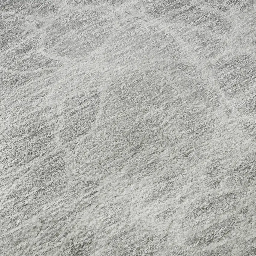 Silver And Gray Abstract Washable Area Rug With UV Protection Photo 9