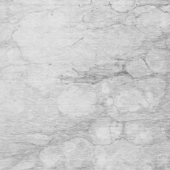 Silver And Gray Abstract Washable Area Rug With UV Protection Photo 4