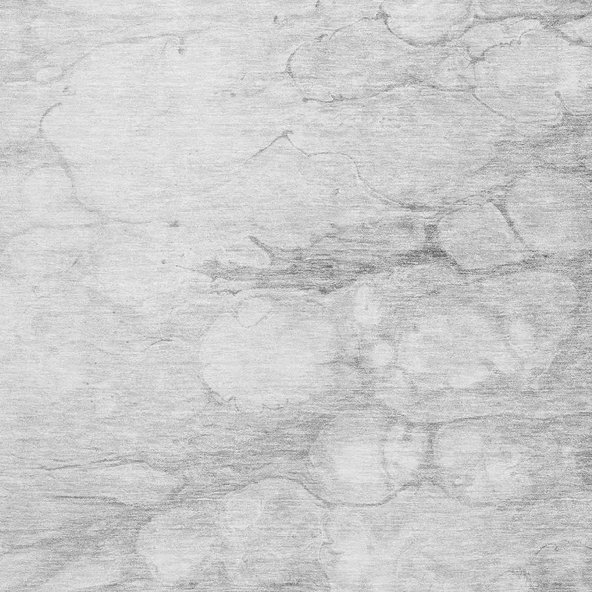 Silver And Gray Abstract Washable Area Rug With UV Protection Photo 4