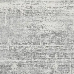 Photo of Silver And Gray Abstract Washable Area Rug With UV Protection
