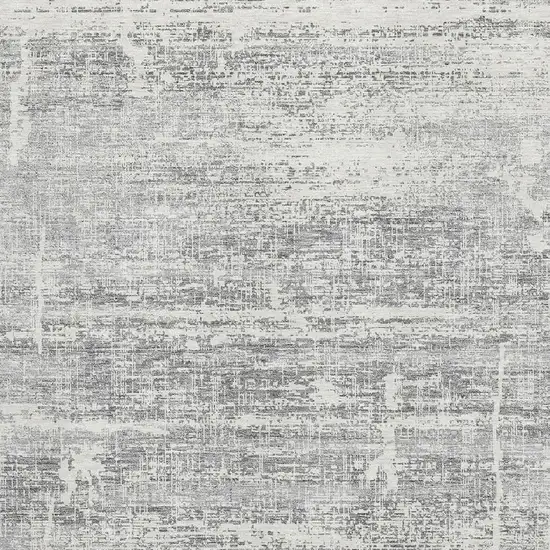 Silver And Gray Abstract Washable Area Rug With UV Protection Photo 3