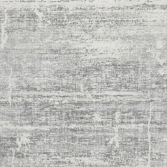 Silver And Gray Abstract Washable Area Rug With UV Protection Photo 3