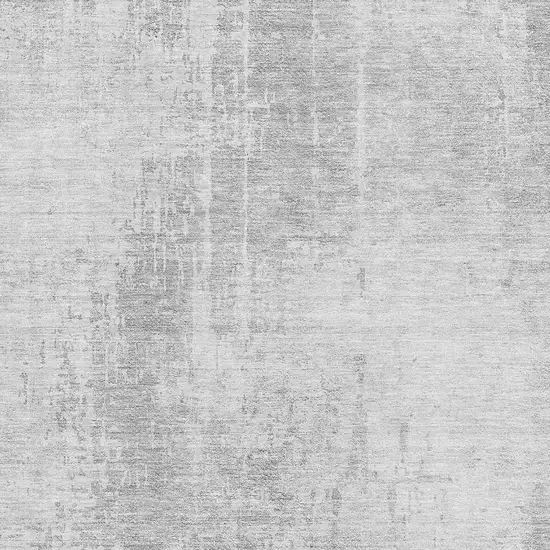 Silver And Gray Abstract Washable Area Rug With UV Protection Photo 4