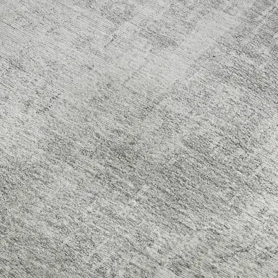 Silver And Gray Abstract Washable Area Rug With UV Protection Photo 3
