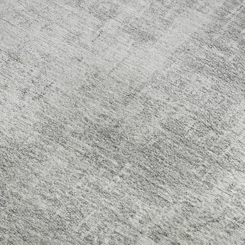 Silver And Gray Abstract Washable Area Rug With UV Protection Photo 3