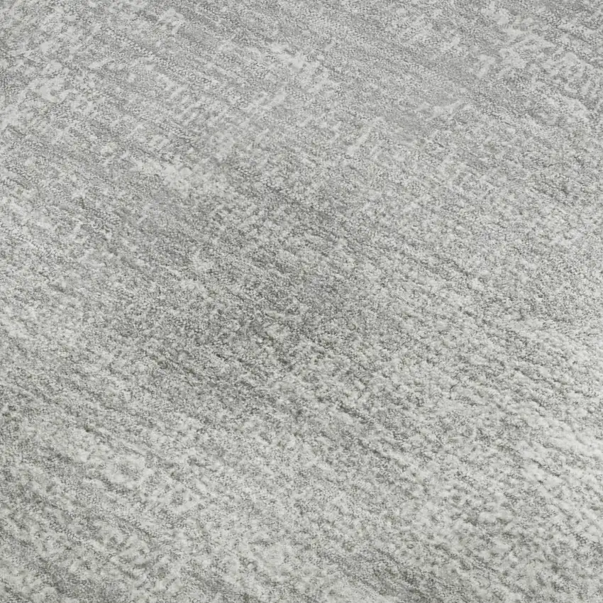 Silver And Gray Abstract Washable Area Rug With UV Protection Photo 4