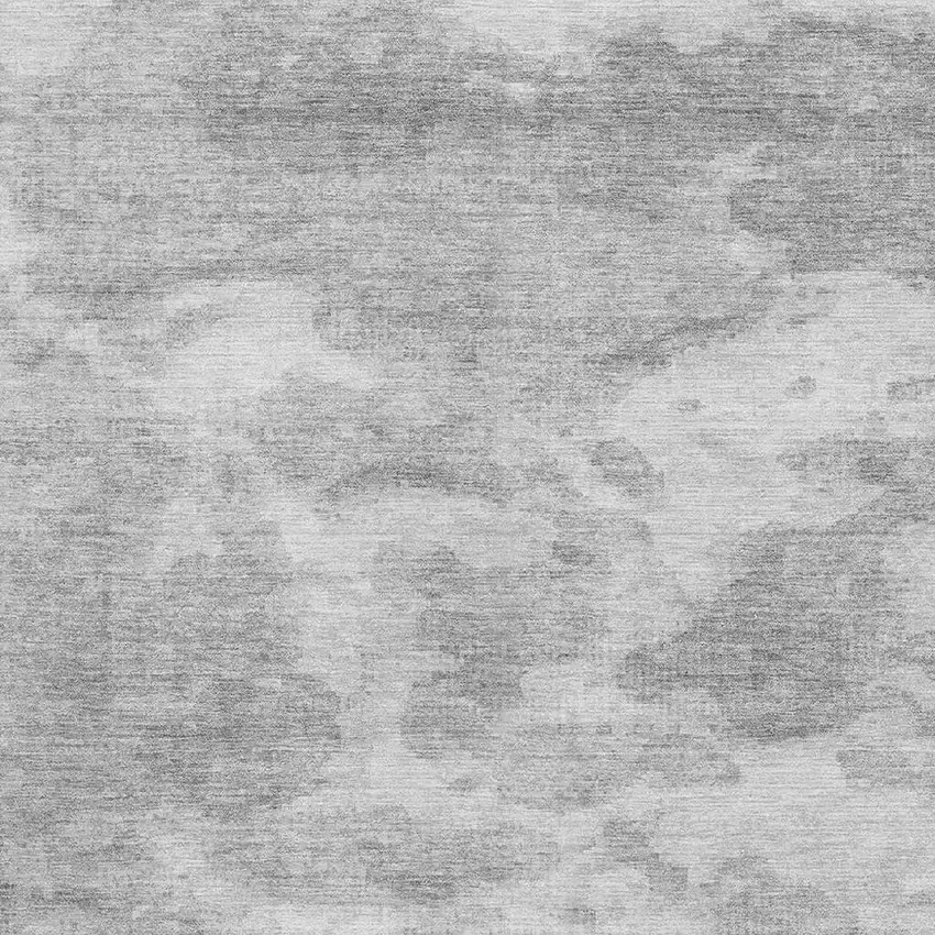 Silver And Gray Abstract Washable Area Rug With UV Protection Photo 2