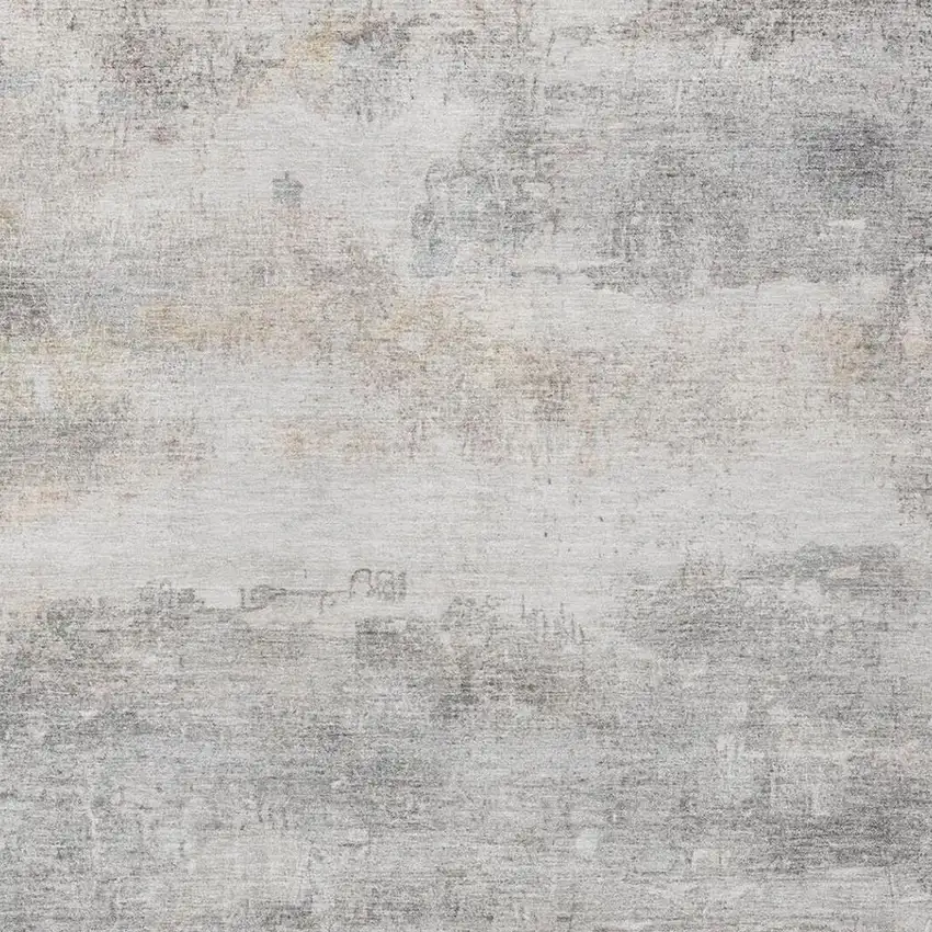 Silver And Gray Abstract Washable Indoor Outdoor Area Rug Photo 7