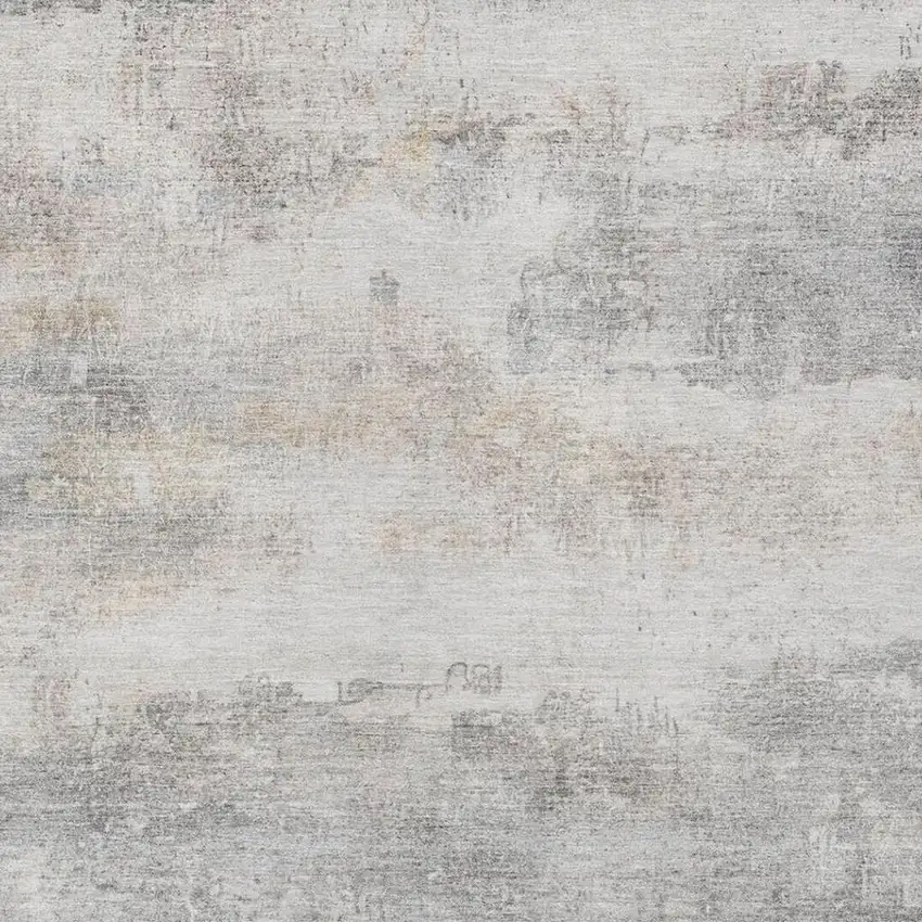 Silver And Gray Abstract Washable Indoor Outdoor Area Rug Photo 4