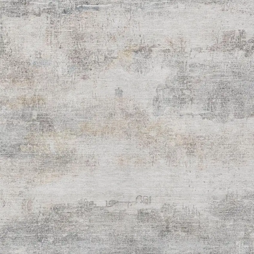 Silver And Gray Abstract Washable Indoor Outdoor Area Rug Photo 9