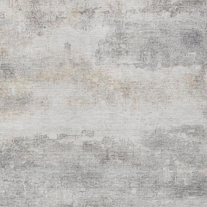 Silver And Gray Abstract Washable Indoor Outdoor Area Rug Photo 7