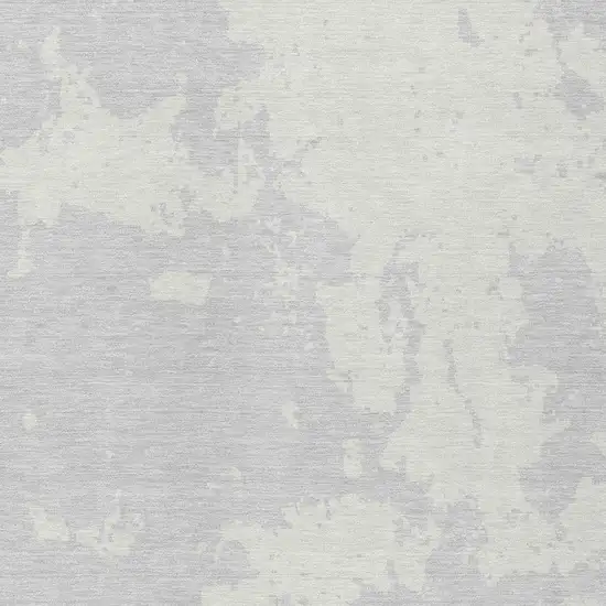 Silver And Gray Abstract Washable Indoor Outdoor Area Rug Photo 6