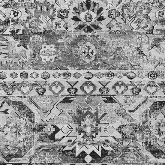 Silver And Gray Cactus Washable Indoor Outdoor Area Rug Photo 2