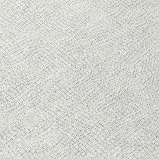 Silver And Gray Geometric Washable Indoor Outdoor Area Rug Photo 8