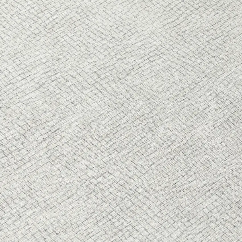 Silver And Gray Geometric Washable Indoor Outdoor Area Rug Photo 8
