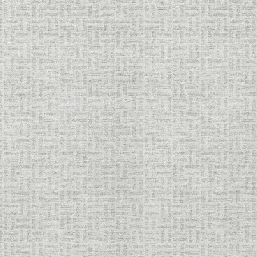 Silver And Gray Geometric Washable Indoor Outdoor Area Rug Photo 6