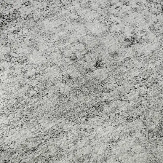 Silver And Gray Oriental Washable Area Rug With UV Protection Photo 9