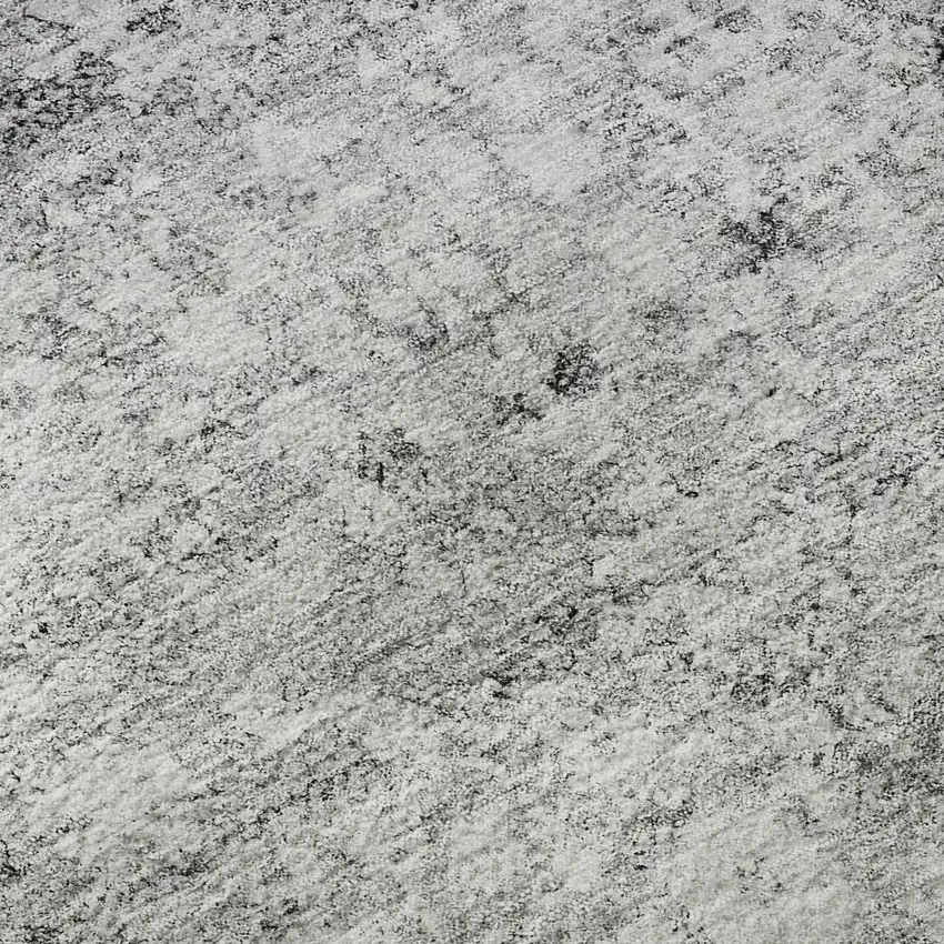 Silver And Gray Oriental Washable Area Rug With UV Protection Photo 9