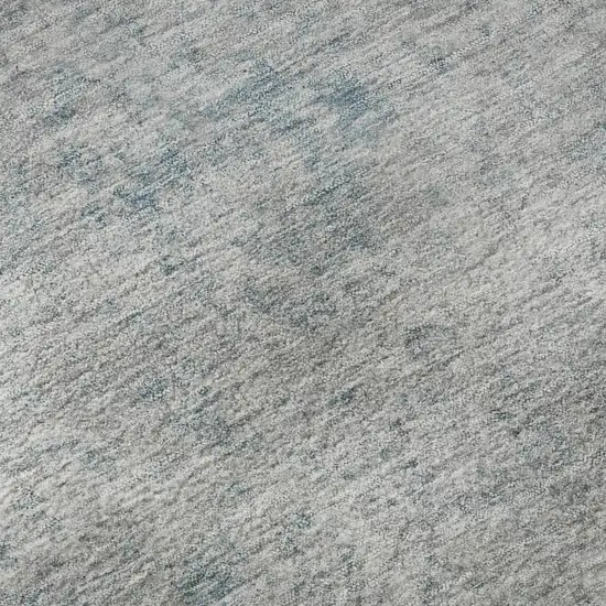 Silver And Gray Oriental Washable Area Rug With UV Protection Photo 9