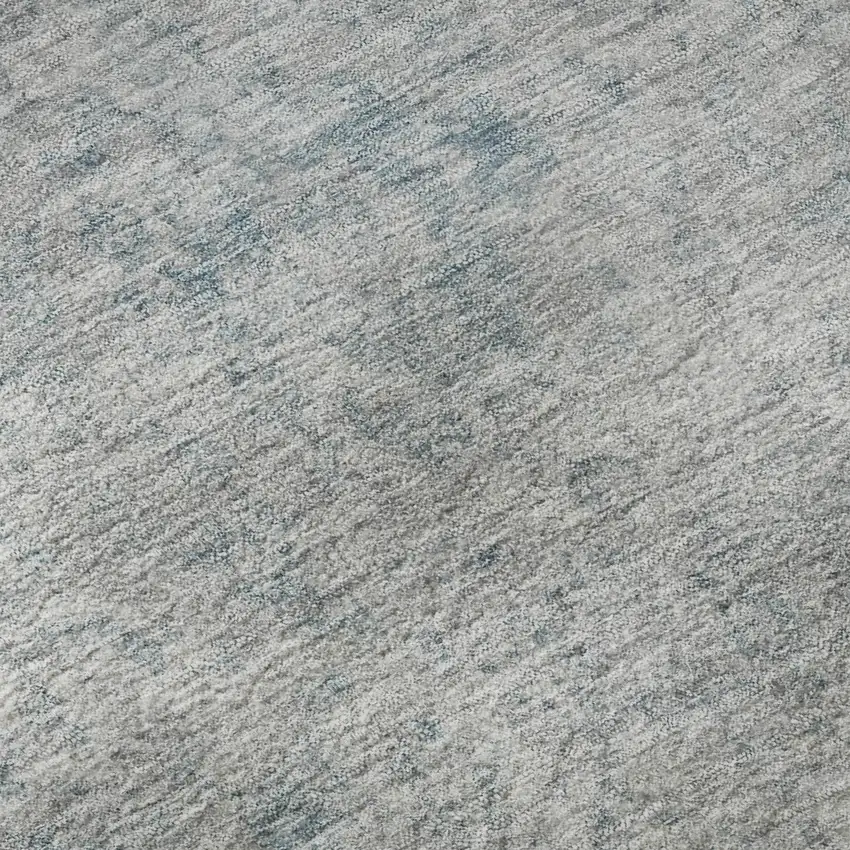 Silver And Gray Oriental Washable Area Rug With UV Protection Photo 9