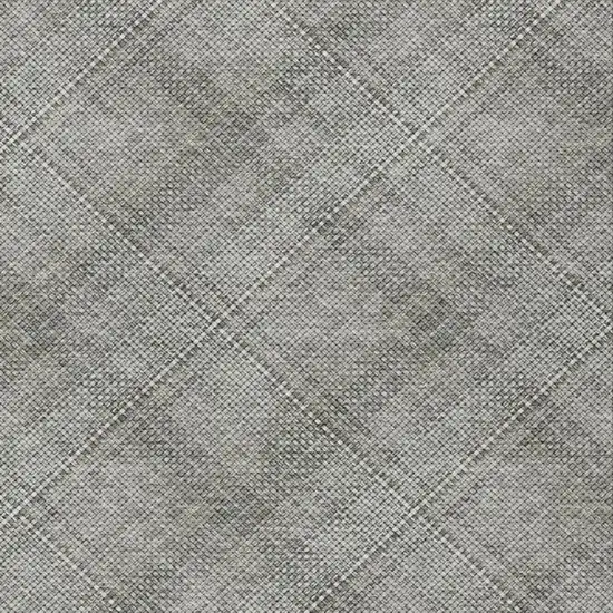 Silver And Gray Plaid Washable Indoor Outdoor Area Rug Photo 5