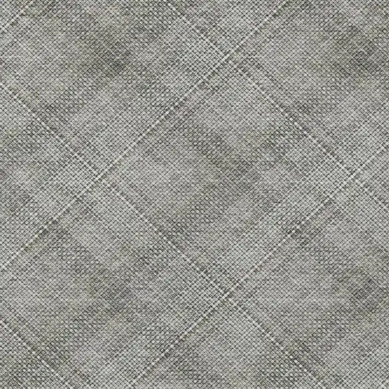 Silver And Gray Plaid Washable Indoor Outdoor Area Rug Photo 7