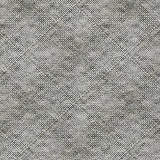 Silver And Gray Plaid Washable Indoor Outdoor Area Rug Photo 4