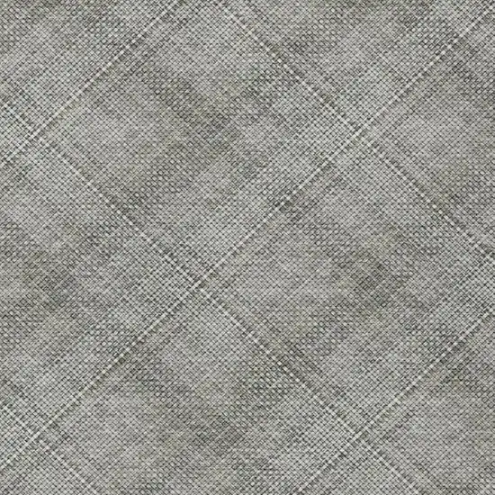 Silver And Gray Plaid Washable Indoor Outdoor Area Rug Photo 9