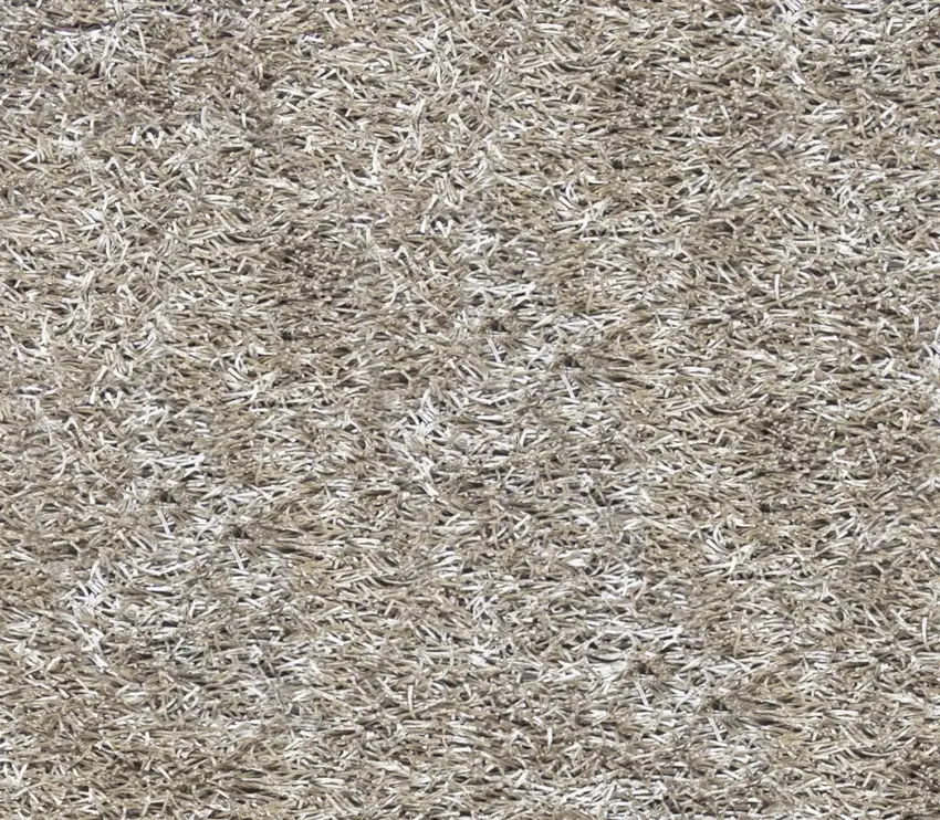 Silver And Gray Shag Hand Tufted Area Rug Photo 3