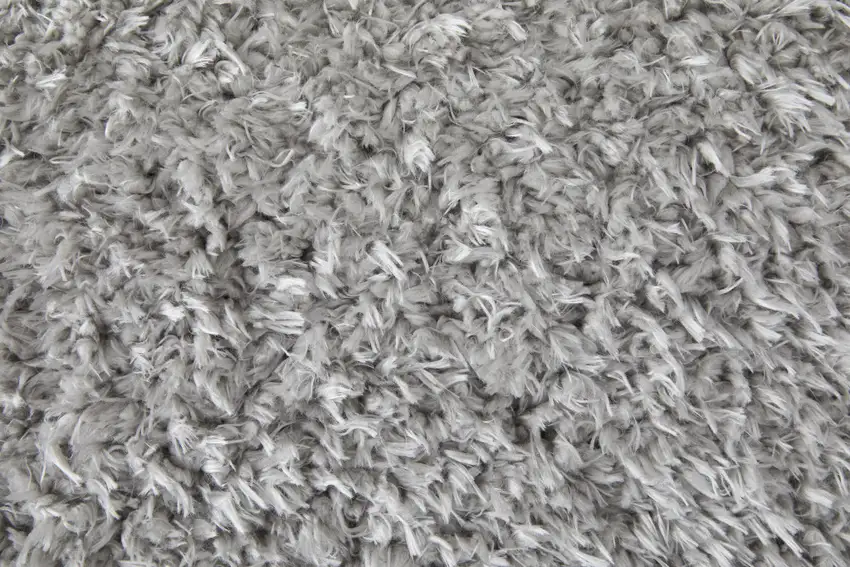 Silver And Gray Shag Power Loom Stain Resistant Area Rug Photo 9