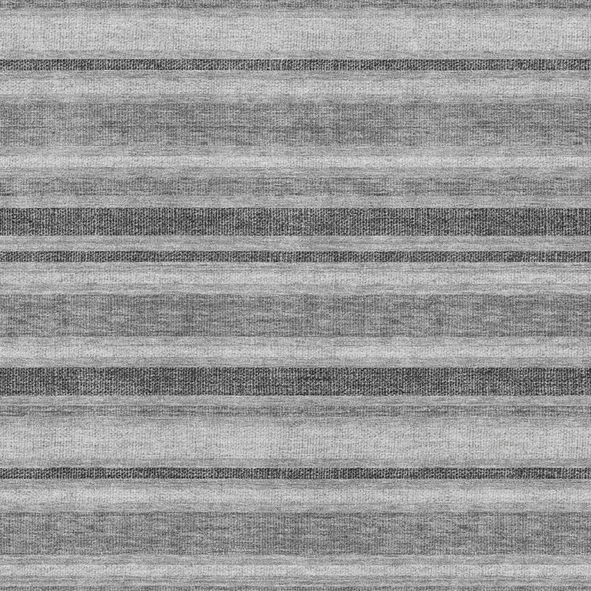 Silver And Gray Striped Washable Area Rug With UV Protection Photo 3