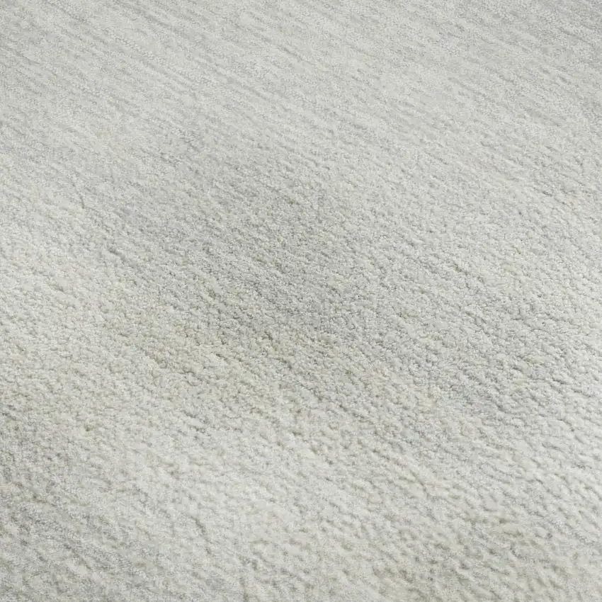 Silver And Gray Striped Washable Area Rug With UV Protection Photo 3