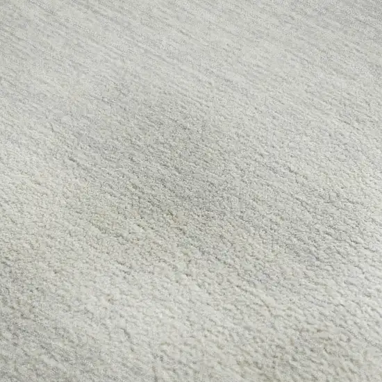 Silver And Gray Striped Washable Area Rug With UV Protection Photo 3