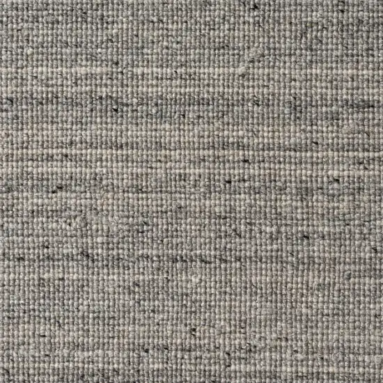 Silver And Gray Wool Hand Knotted Area Rug Photo 7