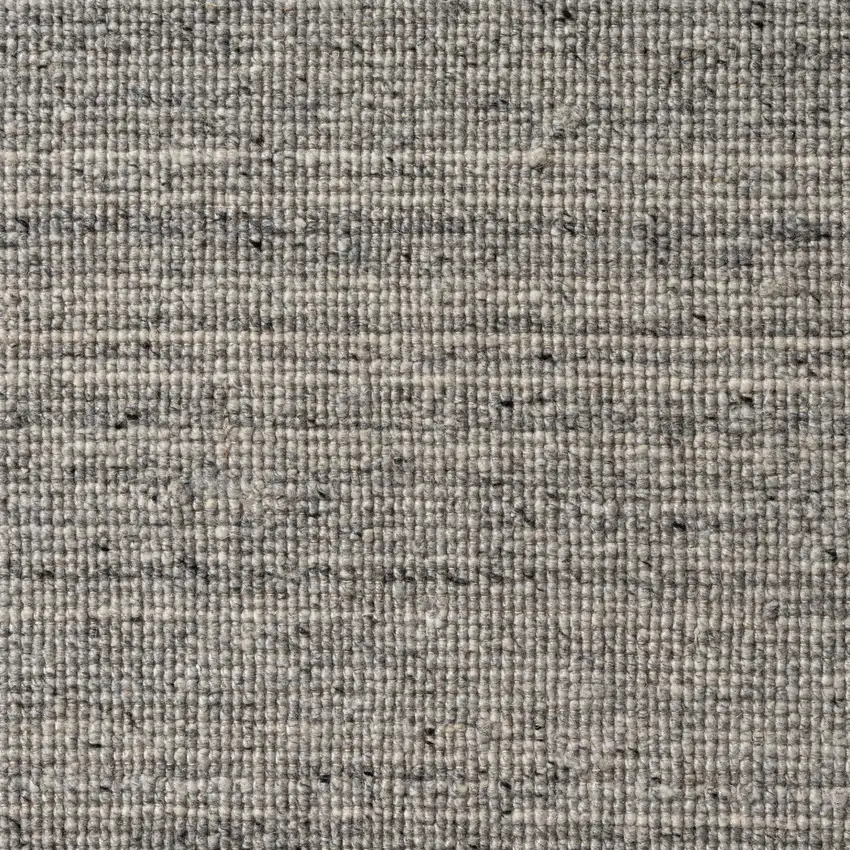 Silver And Gray Wool Hand Knotted Area Rug Photo 7