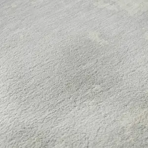 Photo of Silver And Ivory Abstract Washable Area Rug With UV Protection