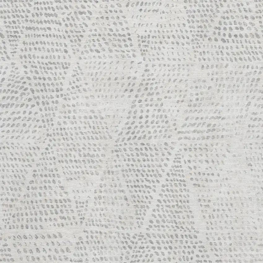 Silver And Ivory Diamond Washable Area Rug With UV Protection Photo 3