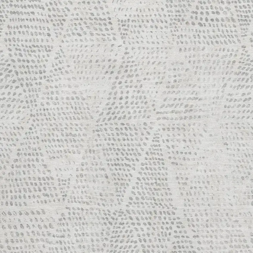 Silver And Ivory Diamond Washable Area Rug With UV Protection Photo 8