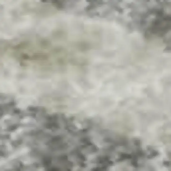 Silver And Ivory Geometric Washable Area Rug With UV Protection Photo 2