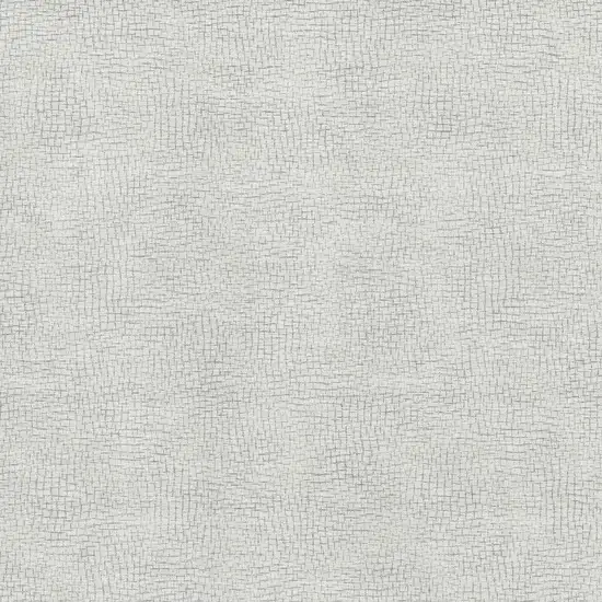 Silver And Ivory Geometric Washable Area Rug With UV Protection Photo 2