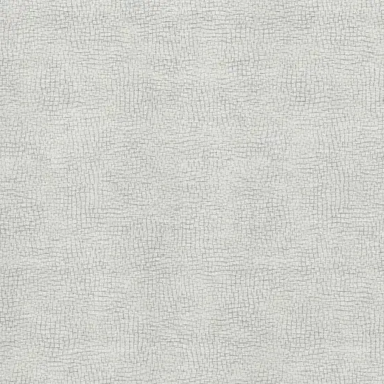 Silver And Ivory Geometric Washable Area Rug With UV Protection Photo 2