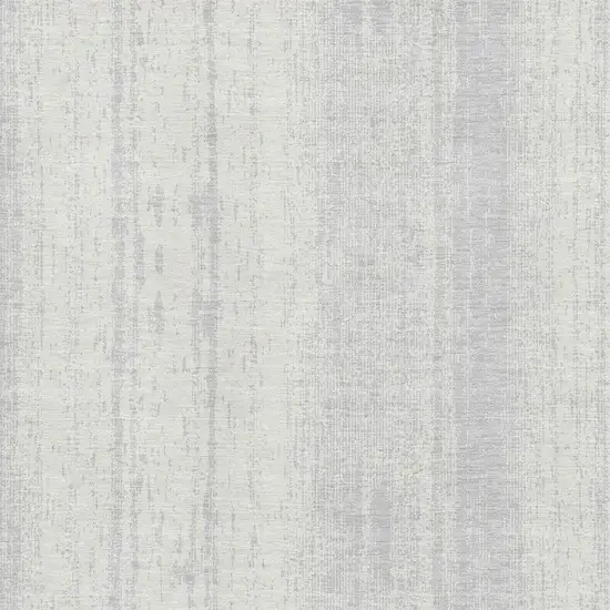 Silver And Ivory Striped Washable Area Rug With UV Protection Photo 4