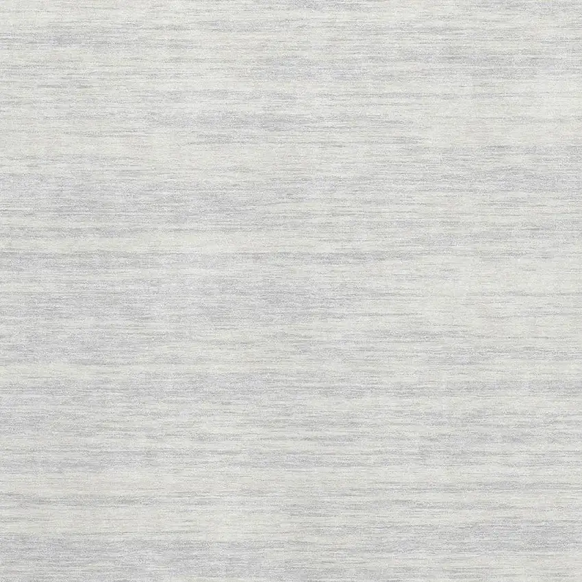 Silver And Ivory Striped Washable Area Rug With UV Protection Photo 2