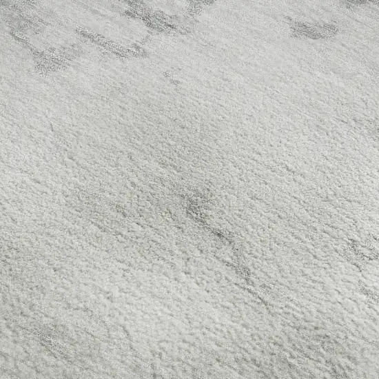 Silver Gold And Ivory Abstract Washable Area Rug With UV Protection Photo 8