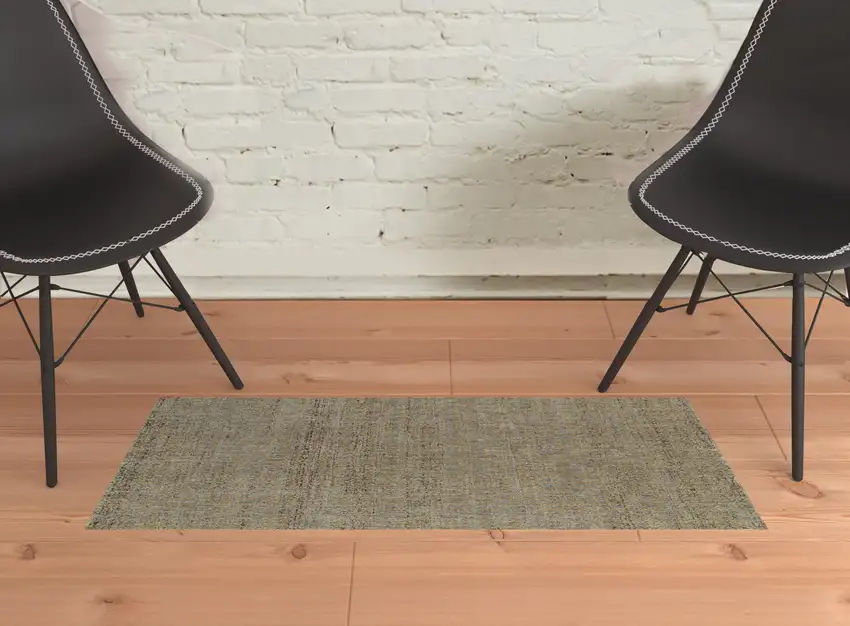 Silver Gold Rust And Blue Green Geometric Power Loom Stain Resistant Area Rug Photo 2